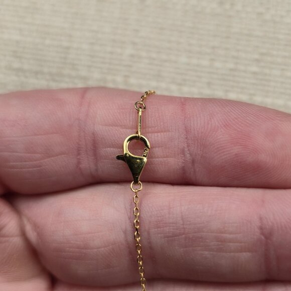 7.5 Inch Gold Over Sterling Silver White Shell And Cubic Zirconia Bracelet A6309 - Picture 4 of 7